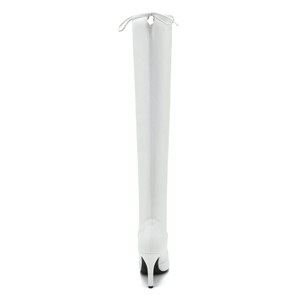 Women's Peep Toe Thigh High Boots Over The Knee Boot Sexy Stiletto Heel Lace Up Open Toe Pull on Long Boots