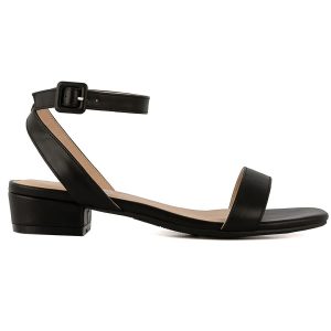 Women's Low Block Heel Dress Sandals – Ankle Strap Open Toe Comfortable Walking Heels for Casual, Party, or Work