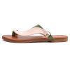 Women's Toe Loop Slide Sandals - Comfortable Slip-On Summer Flats, Lightweight and Stylish for Beach, Travel, and Daily Wear