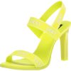 Women's Logo Slingback Open Toe Heel Heeled Sandal
