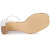 Women's Glitter Ankle Strap Chunky Heeled Sandals