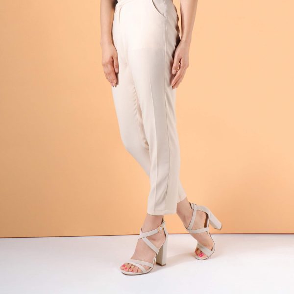 Women's Chunky High Heel Sandal Strappy Open Toe Ankle Strap Dress Shoes for Women Bridesmaid Ladies in Wedding Bridal Evening