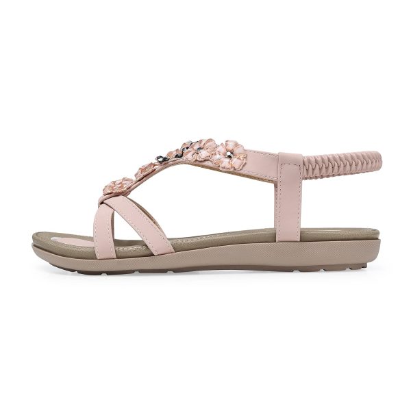 Flat Sandals for Women Dressy: Summer Comfortable Ankle Strap Womens Sandal