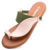 Women's Toe Loop Slide Sandals - Comfortable Slip-On Summer Flats, Lightweight and Stylish for Beach, Travel, and Daily Wear