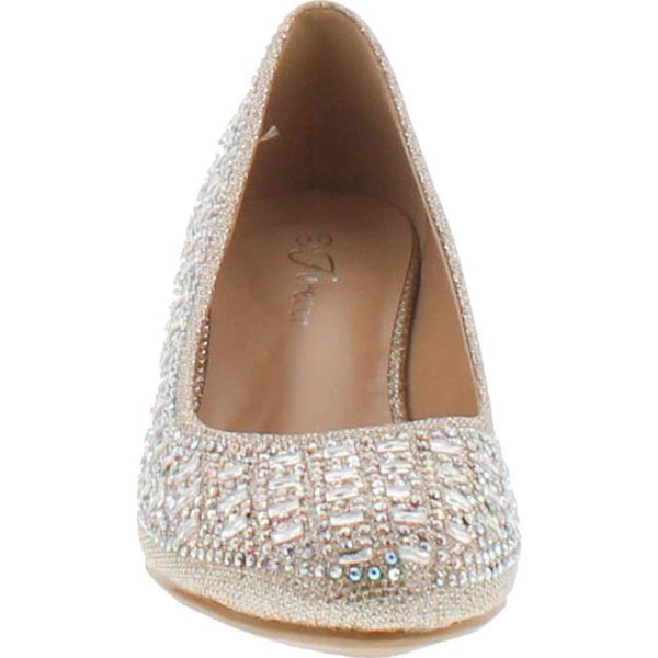 Forever Womens Low Wedge Heel Peep Toe Wedding Party Dress Sandals Shoes