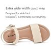 Women's Wide Width Wedge Sandals, Ankle Strap Open Toe Platform Espadrille Wedge Pump Heel Women's Sandals Concise Casual Summer
