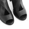 Cut Out Mesh Sandals High Block Heels Peep Toe Summer Ankle Boots