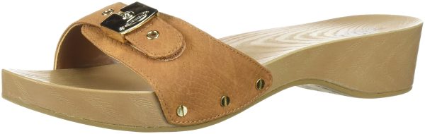 Women's Classic Sandal Faux Wood Slide Sandal