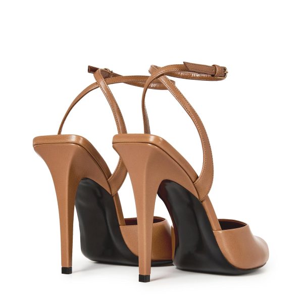 Womens Stilleto Sandals Covered Square Open Toe Pumps Adjustable Ankle Strap Office Party Dressy Shoes Summer Sexy Elegant 4.1
