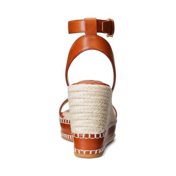 Women's Hilarie Burnished Leather Espadrille