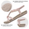Flat Sandals for Women Dressy: Summer Comfortable Ankle Strap Womens Sandal