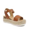 CLIP ~ Women Open Toe Ankle Strap Platform Espadrille Sandal