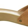 Women's Classic Sandal Faux Wood Slide Sandal