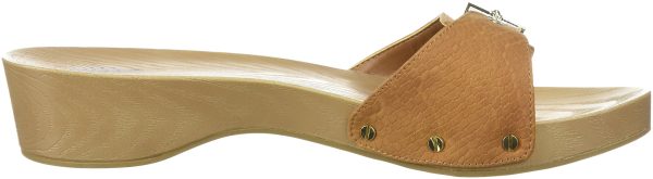 Women's Classic Sandal Faux Wood Slide Sandal