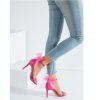 Women's Open Toe Stiletto Heels with Bow One Strap Sandals Wedding Party Prom Dress Shoes