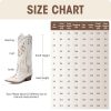 Cowboy Boots for Women - Fringe Knee High Cowgirl Boots with Classic Embroidery, Pointed Toe Pull on Retro Design, Perfect for