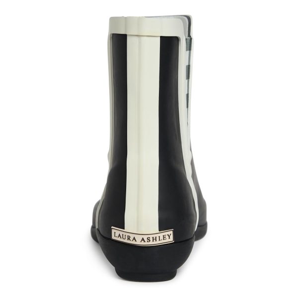 Women's Rain Boots, Mid Cut Rubber Rain Boots for Women - Waterproof Flat Heeled Ankle Boots for Ladies