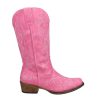 Womens Riley Round Toe Casual Boots Mid Calf Low Heel 1-2" - Black