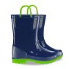 Boys Girls Rain Boots Toddler Kids Waterproof Boots Children Lightweight Rain Shoes with Handles