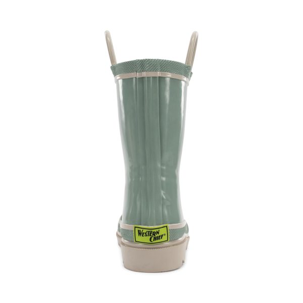 Kids Waterproof Rubber Classic Rain Boot with Pull Handle