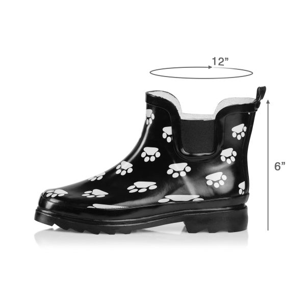 - Womens Ankle Rain Boots - Ladies Waterproof Winter Spring Garden Boot runs ½ size large