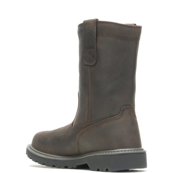 Men's Floorhand 10" Waterproof Wellington Boot, Dark Brown, 11