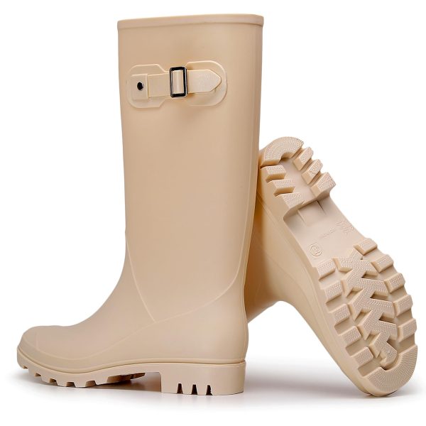 Rain Boots for Women Waterproof Garden Shoes Non-Slip Knee-high Mud boots Ladies Tall Rubber Boots Lightweight Outdoor Work