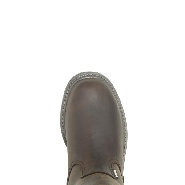 Men's Floorhand 10" Waterproof Wellington Boot, Dark Brown, 11