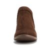 Sincere Women's Low Ankle Heel Bootie with Elastic Cross Straps