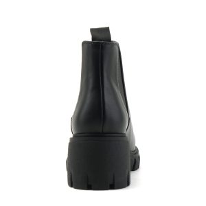 PIONEER ~ Women Lug Sole Mid Heel Chelsea Fashion Ankle Bootie w/Double Elastic Gore