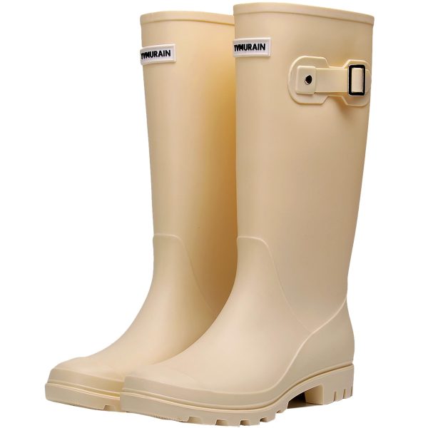 Rain Boots for Women Waterproof Garden Shoes Non-Slip Knee-high Mud boots Ladies Tall Rubber Boots Lightweight Outdoor Work
