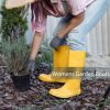 Women's Rain Boots Waterproof Mid Calf Rubber Garden Boots for Women Outdoor Mud Work with Comfort Insole