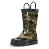 Rain Boots with Pull on Handles for Toddlers and Kids - Premium Waterproof Boots for Boys and Girls