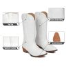 Cowboy Boots For Women Mid Calf Cowgirl Boots Pointy Toe Western Boot