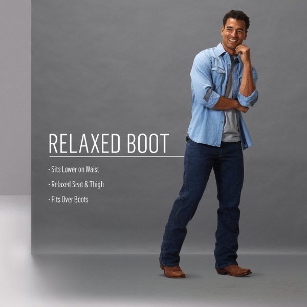 Men's Retro Relaxed Fit Bootcut Jeans