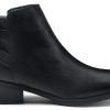 Women's Short Ankle Boots Low Heel, Western Cutout Perforated Booties