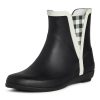 Women's Rain Boots, Mid Cut Rubber Rain Boots for Women - Waterproof Flat Heeled Ankle Boots for Ladies