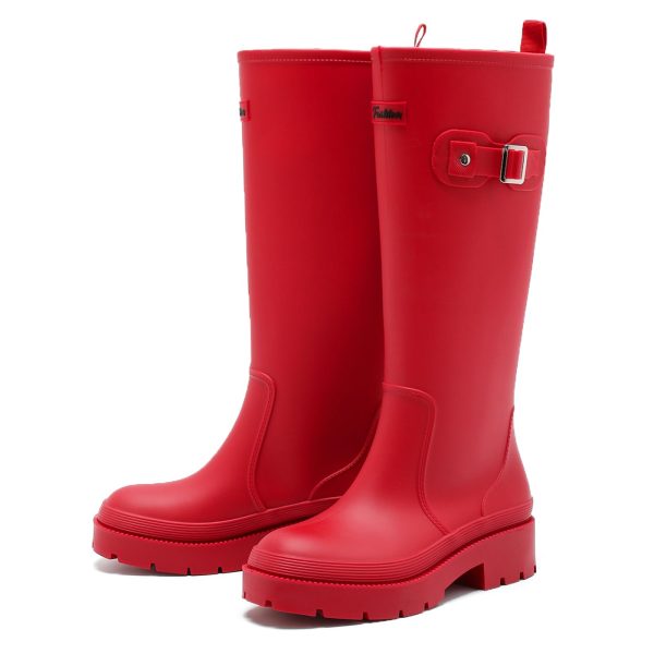 Rain Boots for Women, Anti-Slip Rubber Boots Waterproof Garden Muck Boots Durable Slip Resistant, Tall Water Shoes Comfort