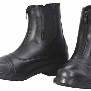Ladies Starter Front Zip Paddock Boots | Durable, Easy to Clean Water-Resistant Horse Riding Boots for Women