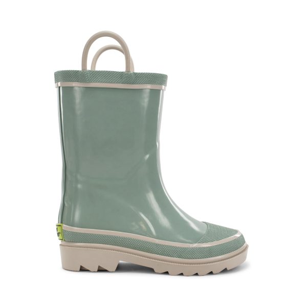 Kids Waterproof Rubber Classic Rain Boot with Pull Handle