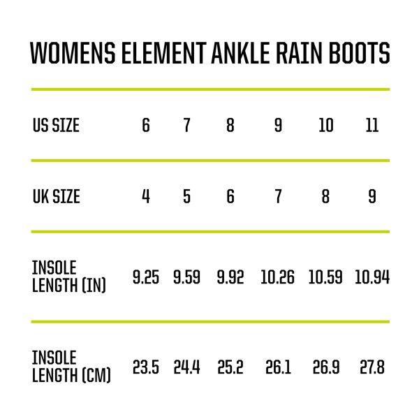 Women's Waterproof Element Chelsea Rain Boot with Memory Foam Insole and Slip-Resistant Outsole – Durable and Comfortable for