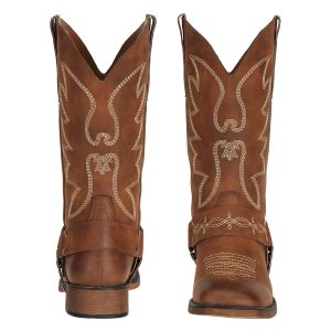 Womens Square Toe Cowgirl Cowboy Boots Wide Calf Fashion Western Shoes