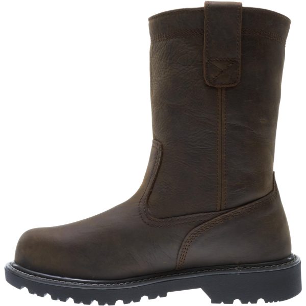 Men's Floorhand 10" Waterproof Wellington Boot, Dark Brown, 11