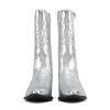 “TELLER” ~ Women's Western Cowboy Boots with Stitched Detailing, Pointed Toe, and Low Block Heel
