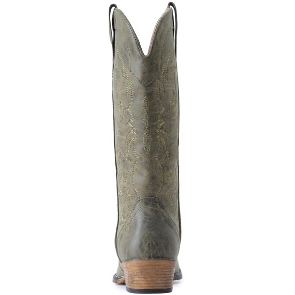Cowboy Boots for Women Mid Calf Fashion Cowgirl Boots with Embroidery Western Snip Toe