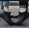 Mens Rain Boots, Ankle Deck Boots Waterproof for Men Anti-Slip Mud Shoes for Garden Outdoor Work Fishing Farming Gardening