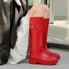 Rain Boots for Women, Anti-Slip Rubber Boots Waterproof Garden Muck Boots Durable Slip Resistant, Tall Water Shoes Comfort