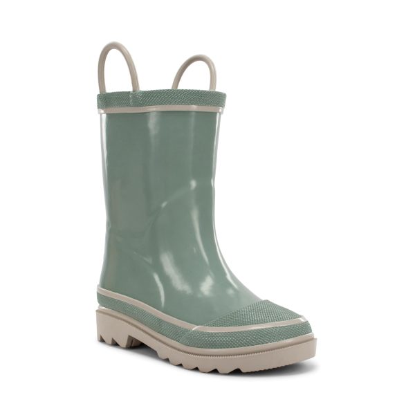 Kids Waterproof Rubber Classic Rain Boot with Pull Handle