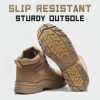 Steel Toe Boots for Men Women Comfortable Lightweight Work Boots for Men Slip Resistant High Top Steel Toe Safety Shoes Puncture