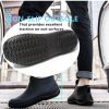 Mens Rain Boots, Ankle Deck Boots Waterproof for Men Anti-Slip Mud Shoes for Garden Outdoor Work Fishing Farming Gardening